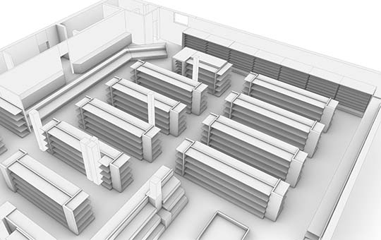 Kuhlmann Ladenbau Kopfregale